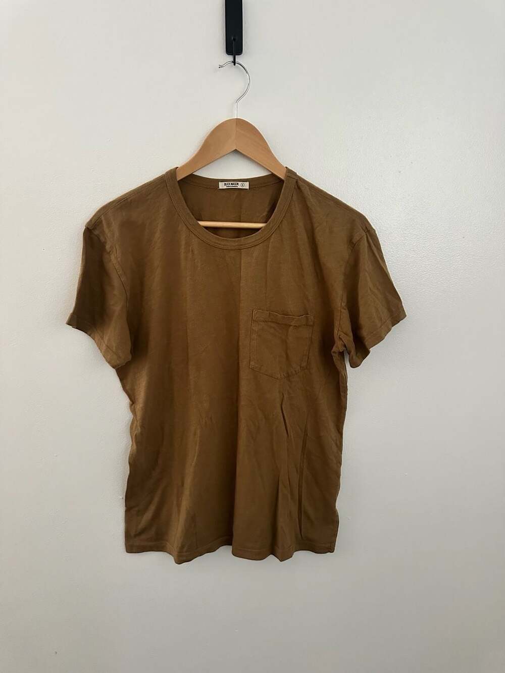 Buck Mason Men's Brown Pocket T-Shirt Size S